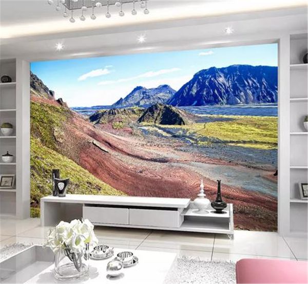 

europe and the united states modern high-definition wallpaper real sgreat river mountain nordic lceland scenery wallpaper