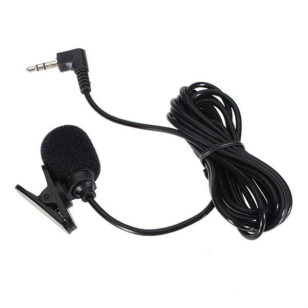 

hands new fashion 3.5mm clip on mini lapel microphone studio for lapdesknotebook
