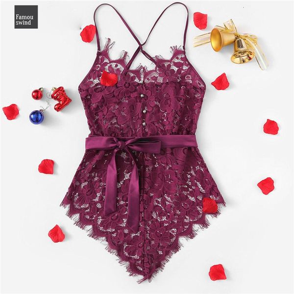 

criss cross bodysuit цветочные кружева тедди ресницы sexy опоясанный игрушечные 2019 лета женщин one piece сна пижама, Black;red