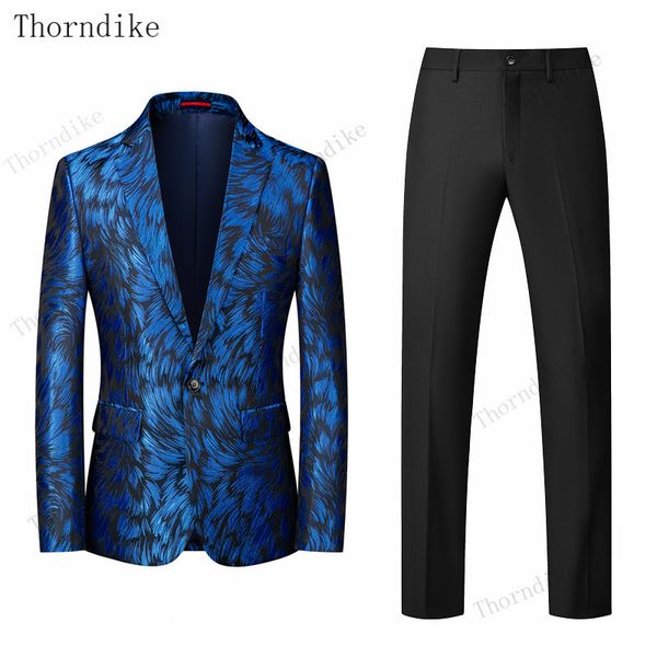 

thorndike 2020 new fashion men's suit 2 pcs ( pants + vest) high-end luxury business casual wedding business formal party, White;black