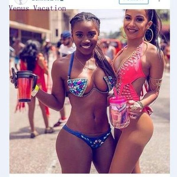 

steel tray hard cup tray swimsuit crystal bikini slit drill bikini, White;black