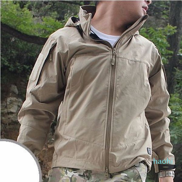 

wholesale-camping lightweight soft shell tactical men waterproof windproof sport coat hoodie hike outdoor clothing army jacket, Blue;black