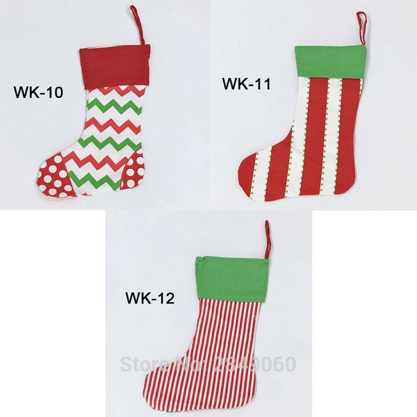 

100pc santa claus socks candy gift bag cloth christmas stocking bag tree hanging decoration kids personalized christmas sock