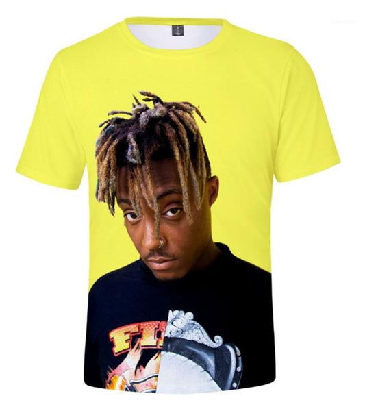 

альбом с коротким рукавом круглый вырез хип-хоп мужские топы рэпер случайные тройники сок wrld 3d печатные футболки быстро, White;black