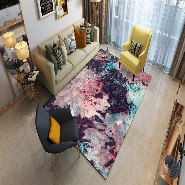 

chinese-style ink living room cha ji tan modern minimalist bedroom bed blanket model custom carpet