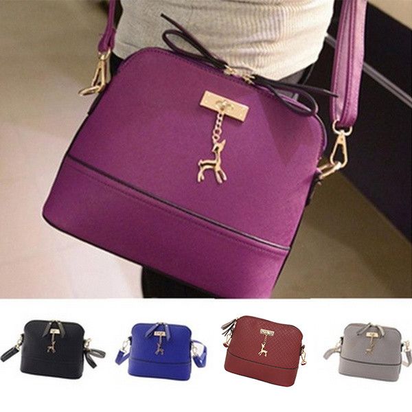 

women messenger bags fashion mini portable single shoulder bag deer shell shape bag shoulder bags female travel handbags bolso