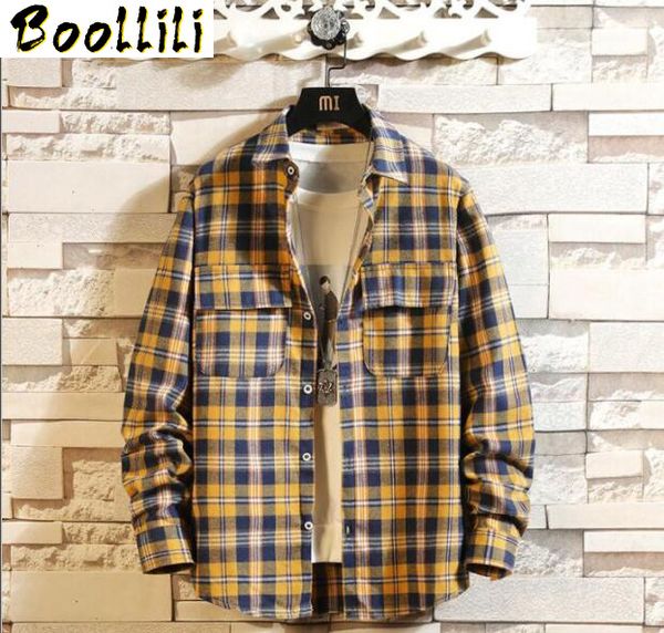 

casual brand red and black plaid shirt men shirts long sleeves 2020 new spring autumn plus asian size -5xl, White;black