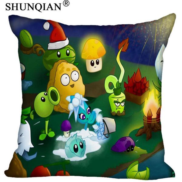 

new plants vs zombies pillowcase wedding decorative pillow case custom gift for pillow cover 40x40cm,45x45cm,60x60cm
