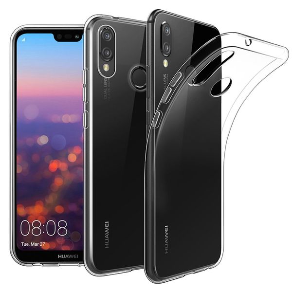 

100pcs case ultra thin slim transparent clear huawei p30 lite p20 pro p10+p9 p8 p slimt 2019 silicate soft cover