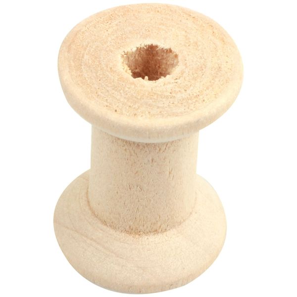 

10шт деревянная empty резьбы катушки natural color 29мм x23mm, Black