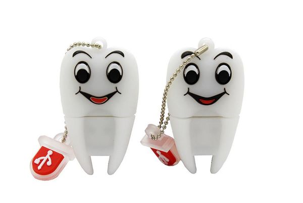 

ell wholesales cartoon 2 model tooth usb 2.0 usb flash drive 4gb 8gb 16gb 32gb 64gb pendrive usb flash drive