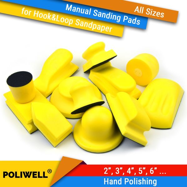 

all sizes hand hook & loop back-up sanding pads for abrasives sandpaper sanding discs for woodworking manual polishing tools