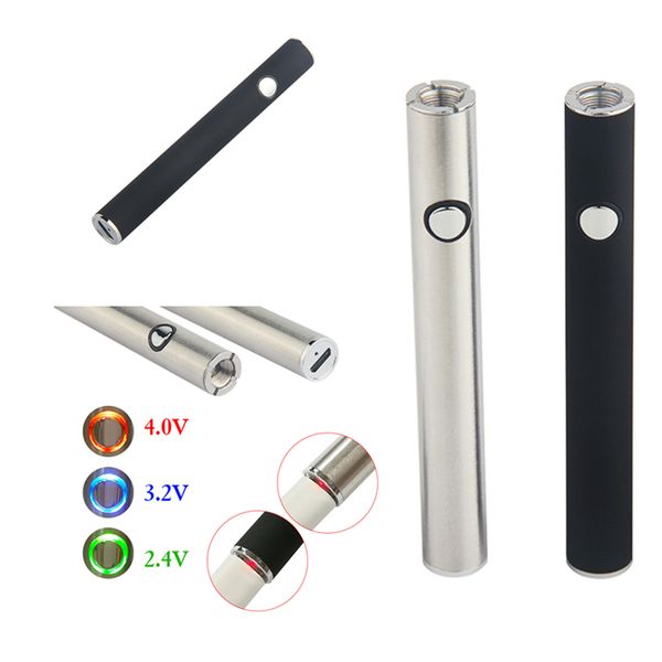 Mindestbestellmenge: 5 Stück AMIGO-Vorheizbatterien für Liberty Tank Max 510 Slim Vape Pen-Batterie mit variabler Spannung und Micro-Charge-USB-Kabel an der Unterseite