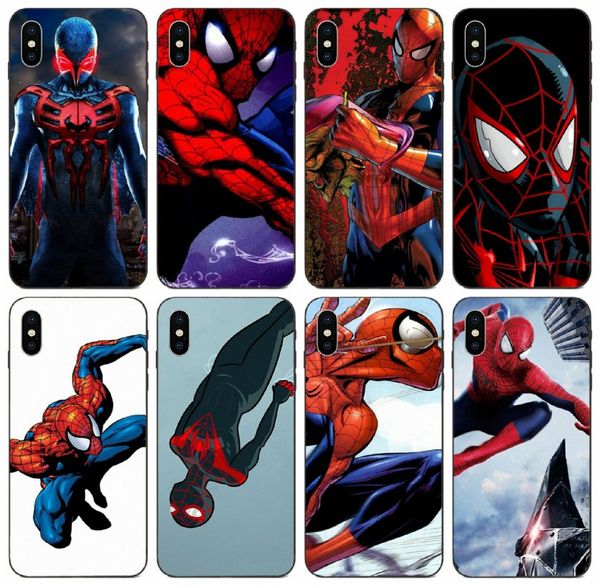 

[tongtrade] spiderman superhero marvel comic case for iphone 11 pro x xs max xr 8 7 6s 5s 5c 5 se galaxy a8 a9 honor v8 v10 xiaomi 8 se case