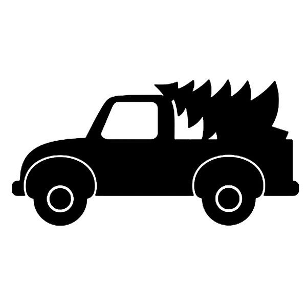 

15*7.6cm truck tree vinyl decal funny car window bumper novelty jdm drift vinyl decal sticker