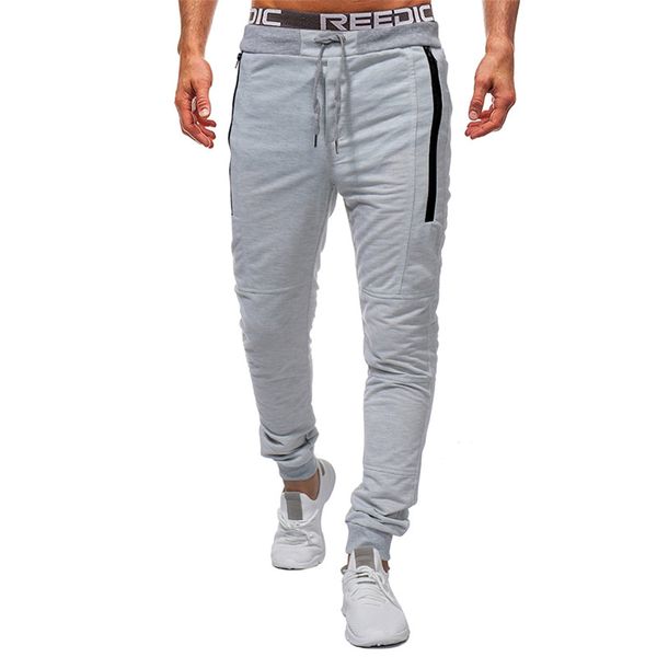 

designer mens knit pants fashion drawstring solid color pants casual mens straight pencil pants, Black