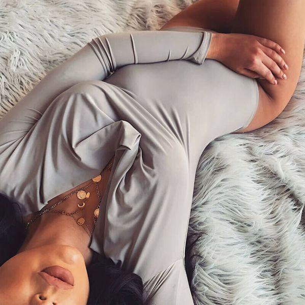 

2020 новая мода женщины боди сексуальный стиль сплошной узор тип полный рукав длина v-образным вырезом воротник тощий fit type, Black;white