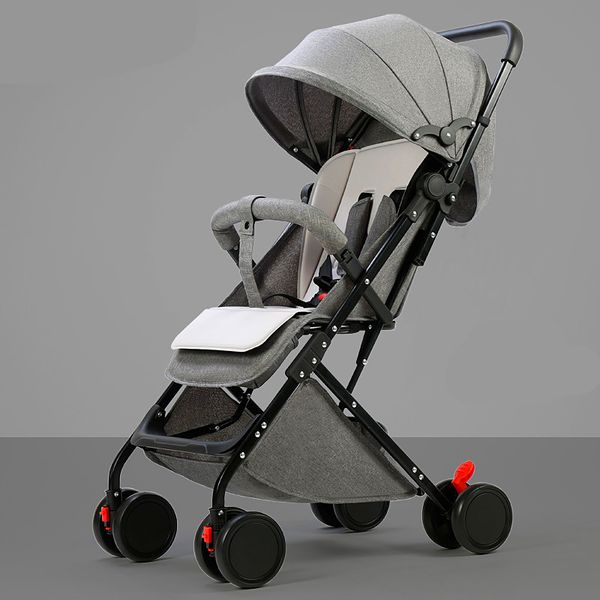 

6 gifts portable baby stroller can sit reclining baby child stroller ultra light umbrella cart folding simple stroller