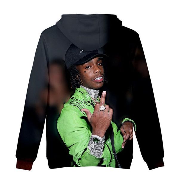 

print mens hoodies fashion designer spring autumn long sleeve couple crew neck mens sweatshirts ynw melly 3d, Black