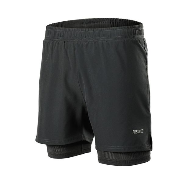 

летний мужские виды спорта бег шорты anti-пот упругого quick dry training marathon беговой фитнес шорты размер s к xxl, Black;blue