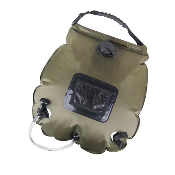 

outdoor 20l solar self heating camping shower bag pvc portable water pipe