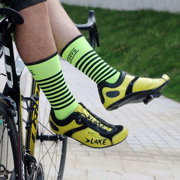 

outdoor sport professional breathable mtb mountain bike bicycle socks cycling socks protect feet calcetines ciclismo homb, Black