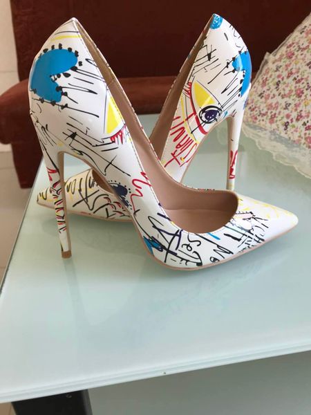

2018 new luxury designer 8cm/10cm/12cm red bottom high heels genuine leather pointed toes women pumps red sole dress shoes t07, Black
