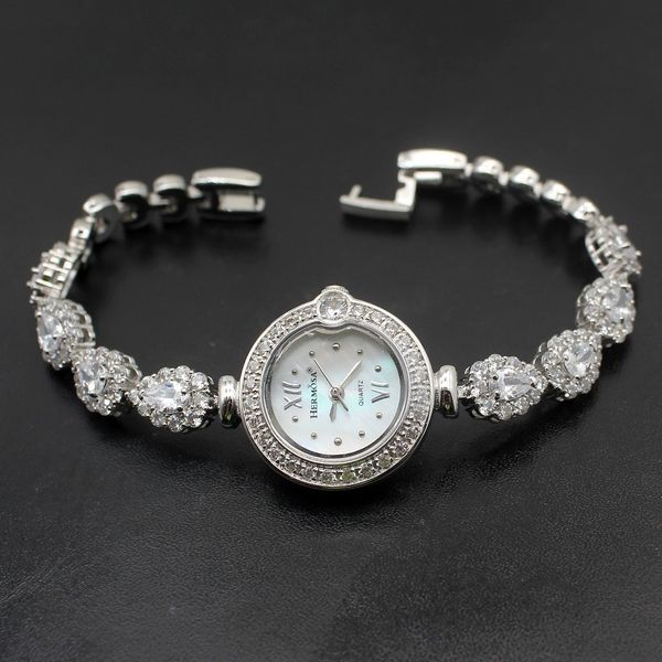 

женские часы-браслет женские роскошные наручные часы японский кварцевый механизм часы-браслет с ремешком для часов h-280 c19021501, Black