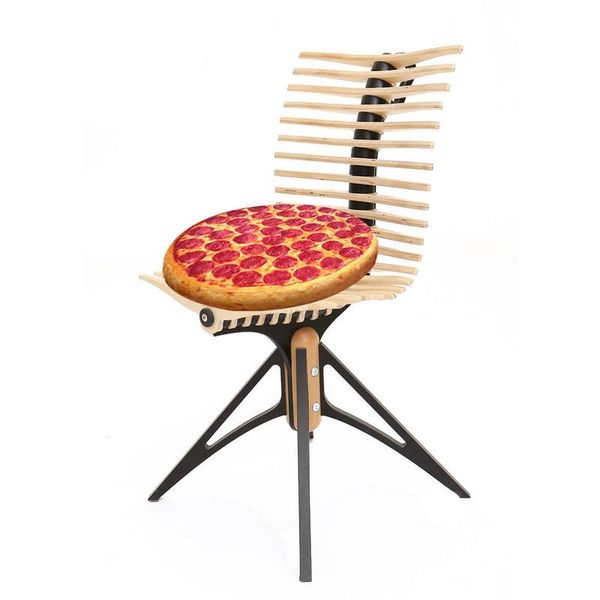 

35*35 simulation creative 3d cute pillow pizza coussin round chair seat cushion kid kussens sofa throw pillow bedroom decoration