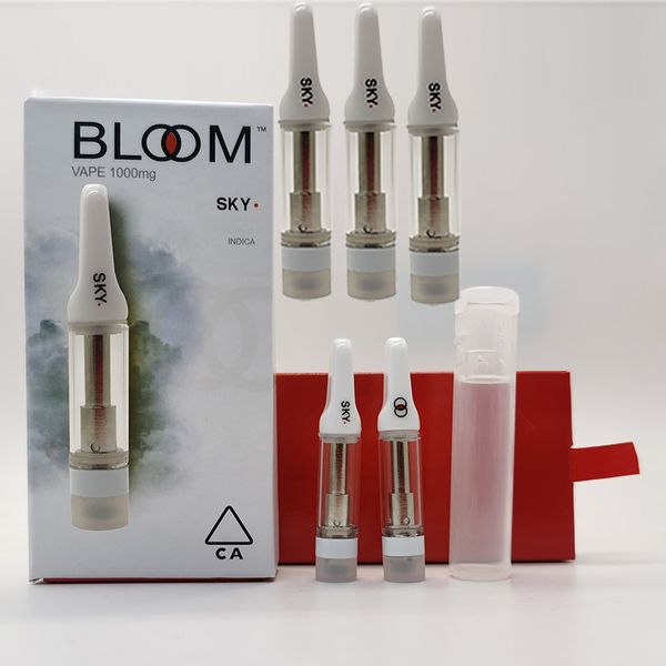 

Bloom Ceramic Vape Cartridge Packaging 510 Thread Vape Pen Cartridges 0.8ML E Cigarettes Vape Carts Empty Thick Oil Atomizer Vaporizer Pens