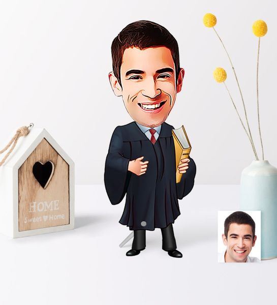 

personalized mr attorney cartoon wooden trinket-1 pet supplies home garden