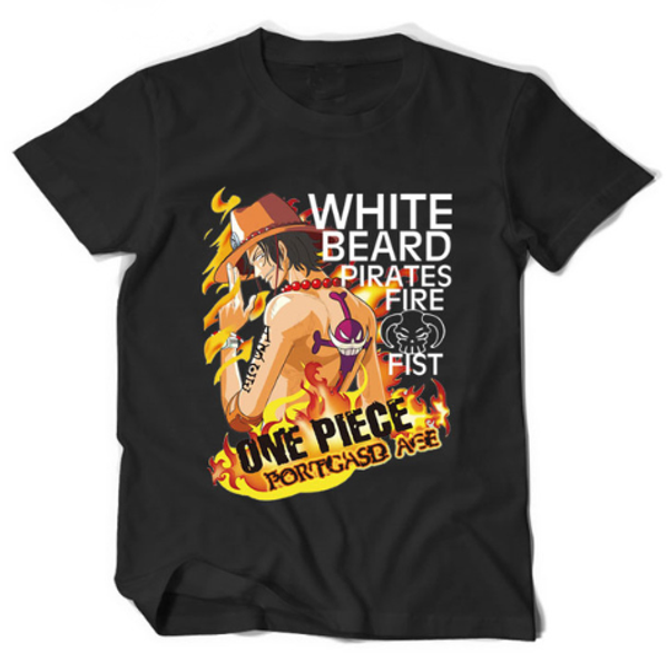 

2019 anime one piece t shirt men t-shirt brand clothing tshirt homme anime white beard monkey.d.luffy anime fashion camiseta q736, White;black
