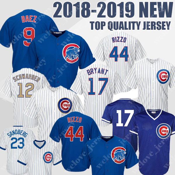 

Chicago 9 rizzo 17 kri 44 anthony bryant cub ba eball jer ey cool ba e retro me h jer ey