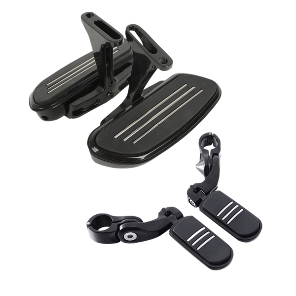 

motorcycle streamliner passenger floorboards 1.25" highway foot pegs for touring road king 1993-2019