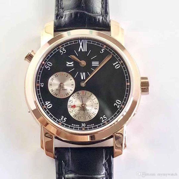 

18k gold 39mm k11 maker vc 9015 cal 1206 automatic 42005 gmt man watch apphire cry tal waterproof wri twatch watche