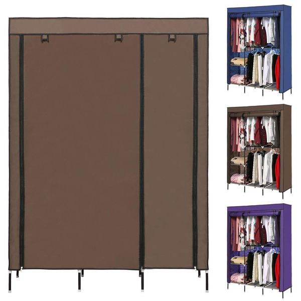 2019 New Fashion New Portable Clothes Closet Wardrobe Double