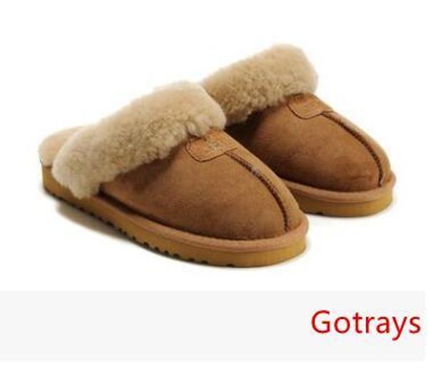 

wgg warm cotton slippers men and womens slippers short boots women's boots snow boots designer lndoor cotton slippers leather b