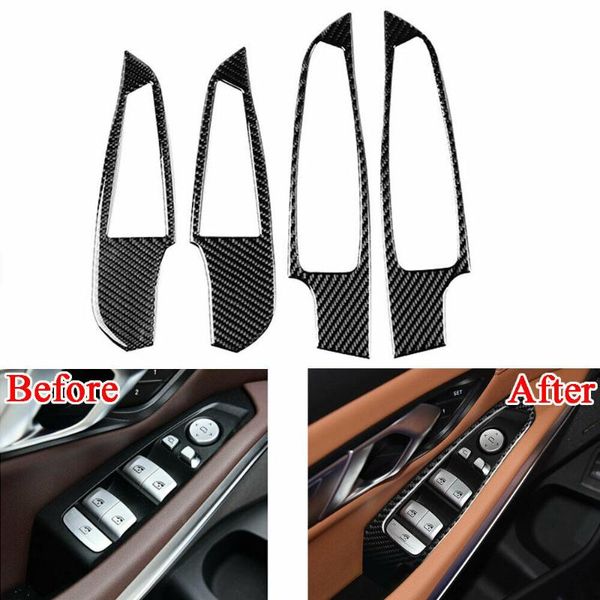 

car door handle panel surround window lift switch panel cover trim fit for 3 series g20 2019 2020 interior refit kit