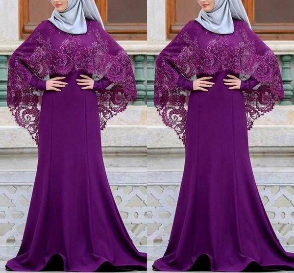 

muslim arabic evening dresses with wraps jewel neck long sleeve appliqued long formal evening gowns party dresses wear formal dress, Black;red
