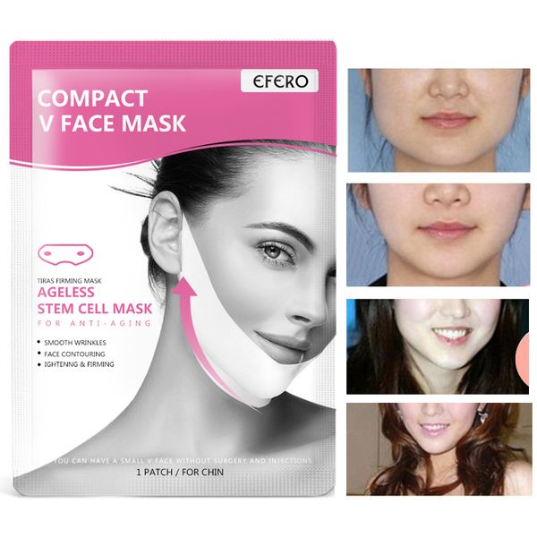 EFERO Lifting Face Masks V Shape Face Slim Chin Check Neck Lift Peel-off Mask V Shaper Face Slimming Bendaggio Cura della pelle