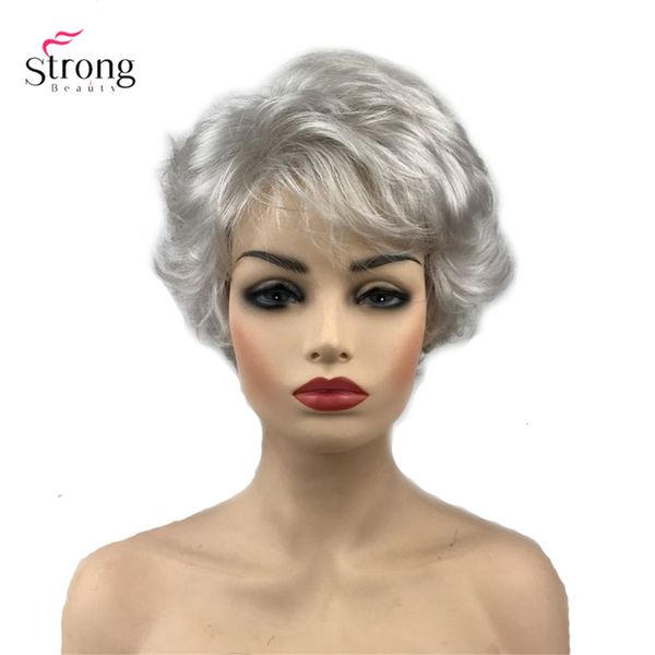 Short Curly Hair Black White Brown Blonde Wigs Women S