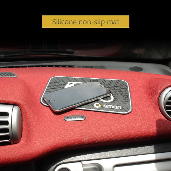 

auto interior dashboard phone fixed car silicone non-slip mat for smart 450 451 453 forfour fortwo center console storage pads