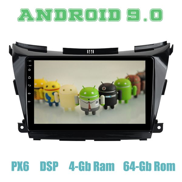 

android 9.0 car radio gps player for murano z52 2015 2016 2017 2018 with px6 4+64g ips dsp wifi 4g auto stereo multimed car dvd
