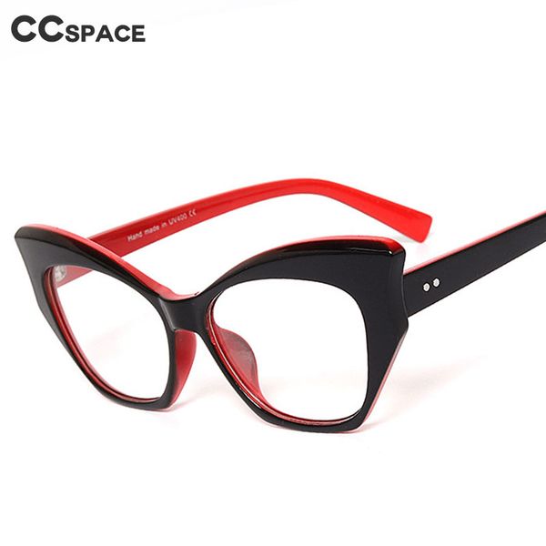 

49064 cat eye retro ultralight glasses frames men women optical fashion computer glasses, Black