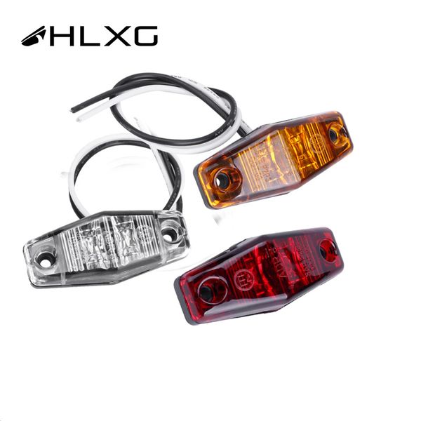 

hlxg red yellow white side lights 10-30v truck lamp outside lighting led side marker light camion lorry trailer bulb