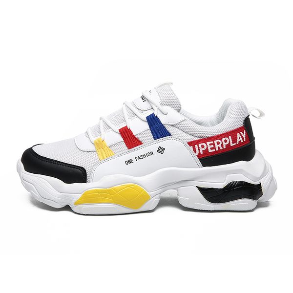 

men platform sneakers triple black white leather suede mens flat outdoor sport trainer jogging walking runner casual shoes