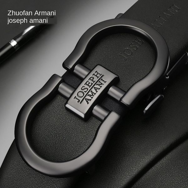 

sample zhuofan automatic buckle layer cowhide live broadcast sample belt zhuofanbelt automatic buckle layer cowhide live broadcast, Black;brown