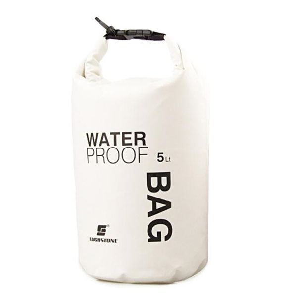 

portable 5l waterproof bags foldable storage dry sack bag for canoe kayak rafting outdoor sport swimming bags travel kit a30