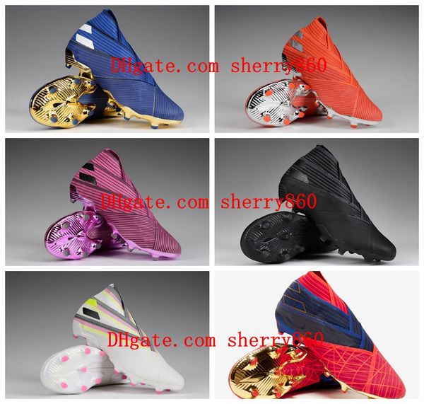 

2019 мужские футбольные бутсы Nemeziz 19+ FG футбольные бутсы Polarize Pack Hardwired Dark Script 302 Redirect P