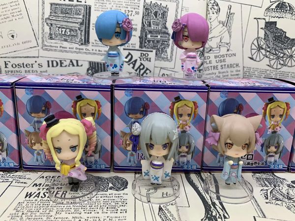 

five q versions of emilia ramrim's box egg